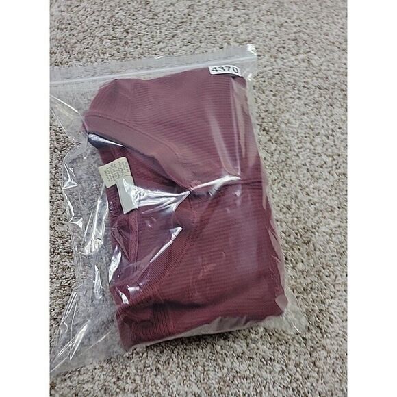 Vintage Fieldmaster Shirt Mens 2XL Burgundy Henley Ribbed Knit Long Sleeve - Picture 7 of 7